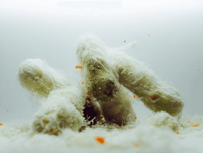 Acid-protective delivery to improve microbial survivability